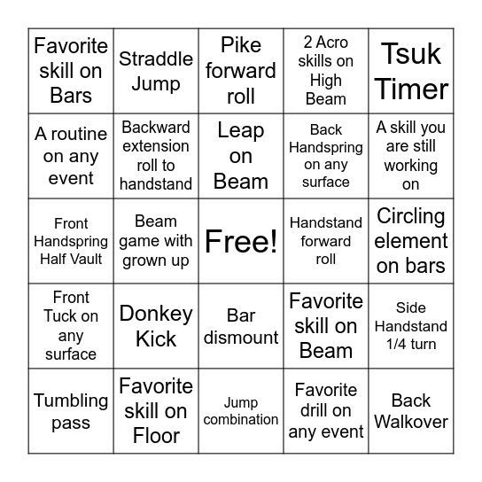 iTeam Black Bingo Card