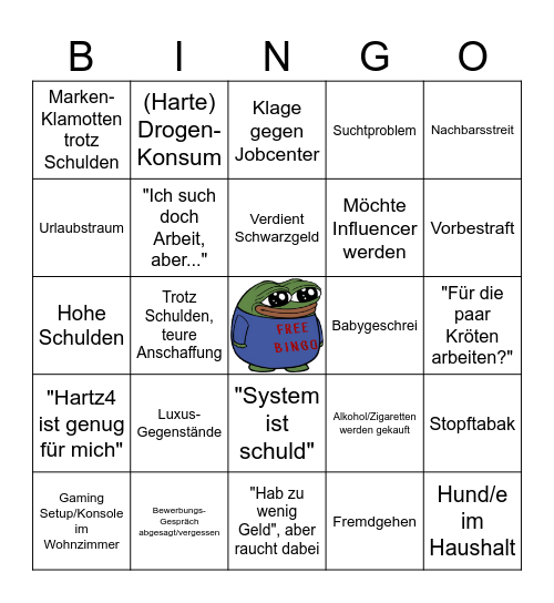 Amres Deutschland Bingo Card