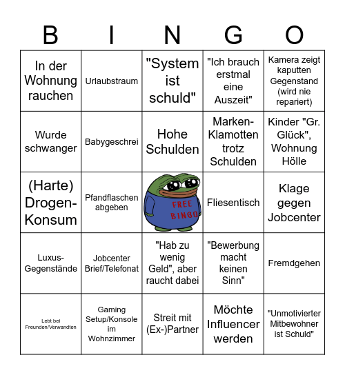 Amres Deutschland Bingo Card
