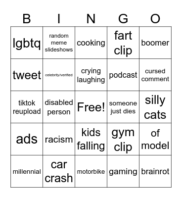 reels bingo Card