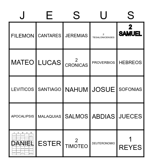 Bingo Cristiano Bingo Card