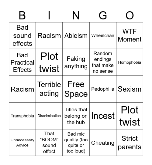 Tomorrow’s Teachings Bingo Card