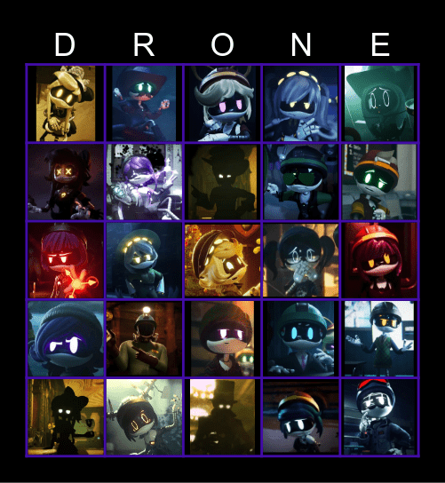 Murder Drones Bingo Card
