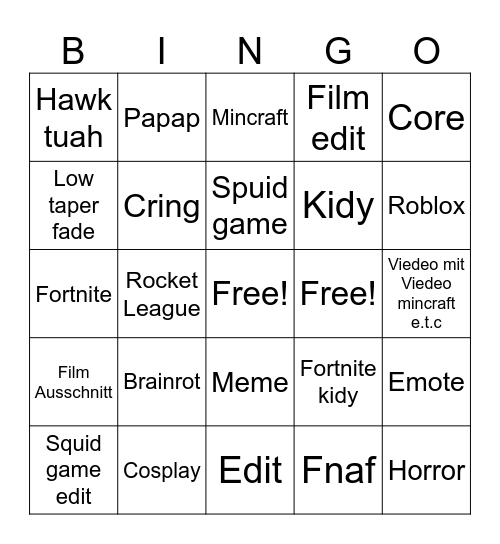 DjdjsjdjjdjdUntitled Bingo Card