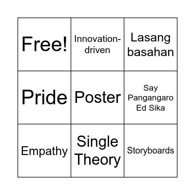 Rethinking Design Thinking: Part 1 VBaldueza Bingo Card
