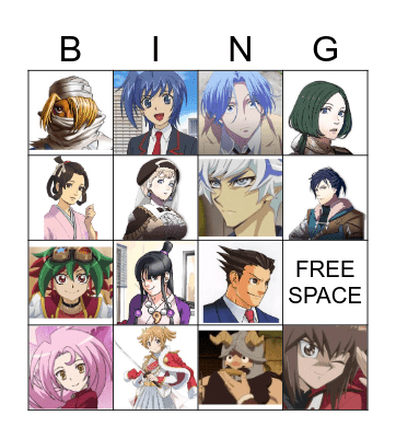 Favorite Character Bingo Card