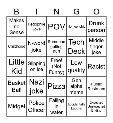 YLYL Bingo Card