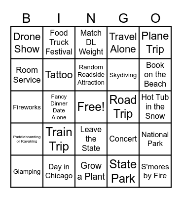 2025 Bingo Card