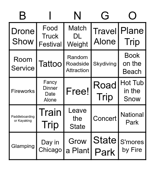 2025 Bingo Card