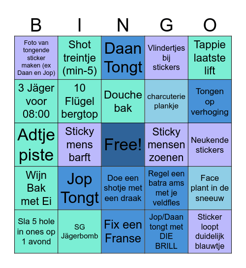 Daan&Jop Side Quests Bingo Card