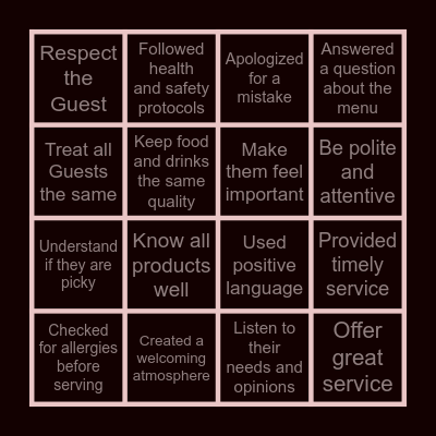 B I N G O  TIME Bingo Card