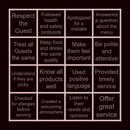 B I N G O  TIME Bingo Card