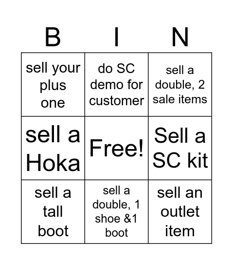 BINGO Card