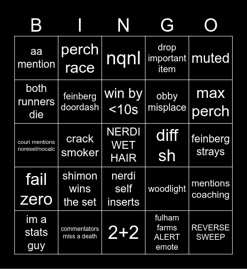 GAY Bingo Card