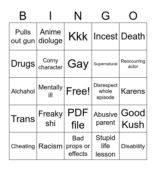 Bingo Card