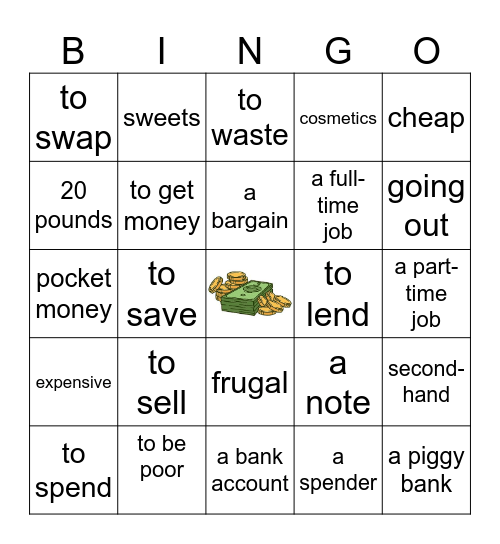 Money (Module 3) Bingo Card