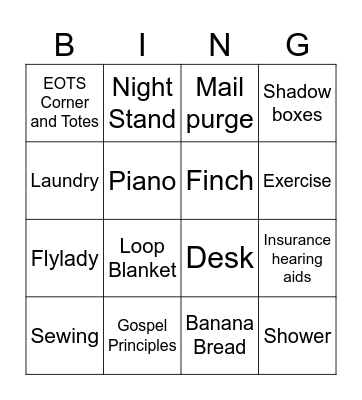 WEEKEND MAYHEM Bingo Card
