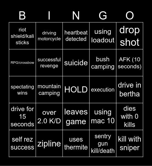 bigpuffer bingo Card