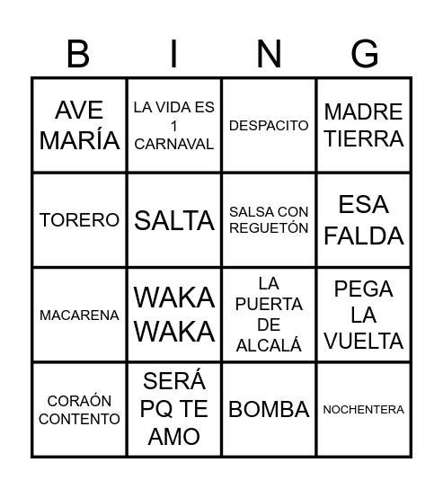 Laura 30 cumpleaños Bingo Card