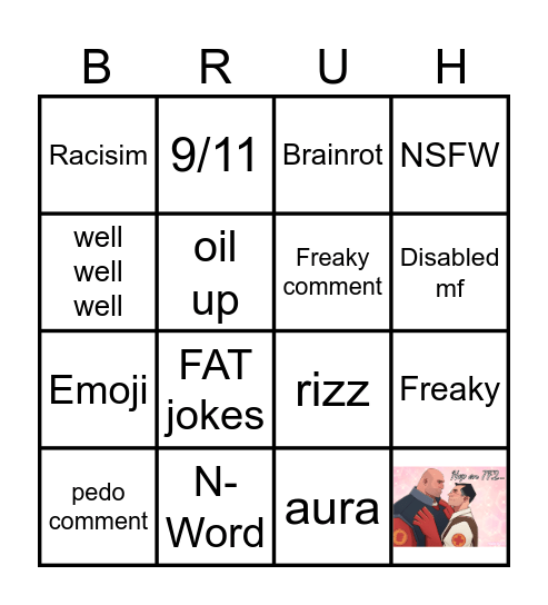 Instagram Reals Bingo Card