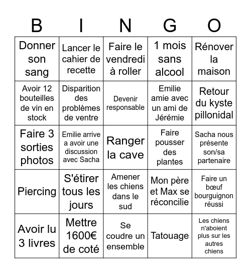 2025 jerem Bingo Card