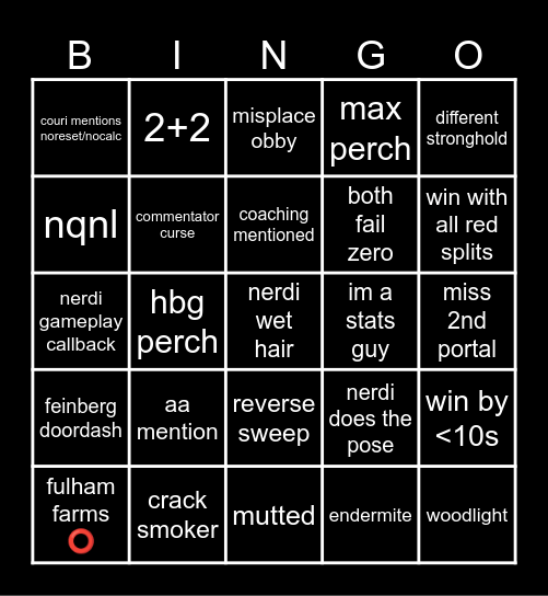 GAY Bingo Card