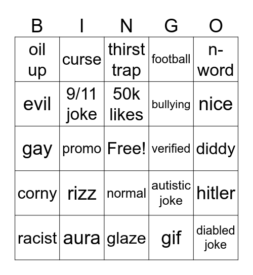 ig bingo Card