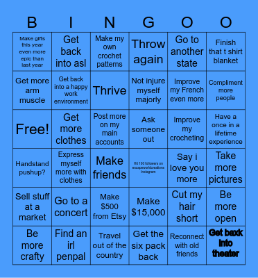 2025 Bingo Card
