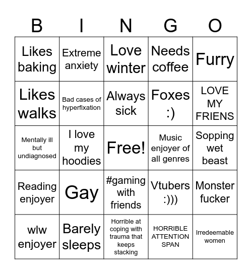 Emaur Bingo Card