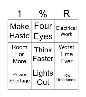 doors modifier challenge (you must make a bingo with modifiers and have at least 100% bonus) Bingo Card