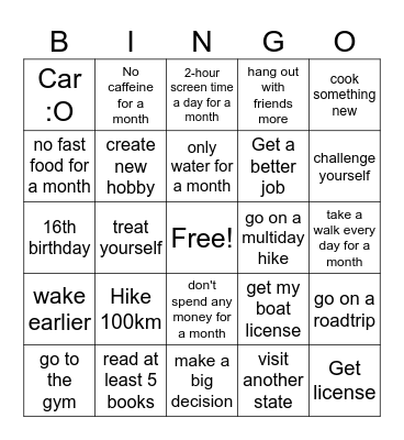 Bingo Card 2025 Bingo Card
