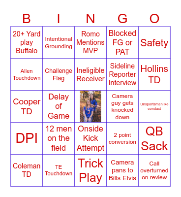 Buffalo Bills Playoff Bingo!!!! LFG! Bingo Card