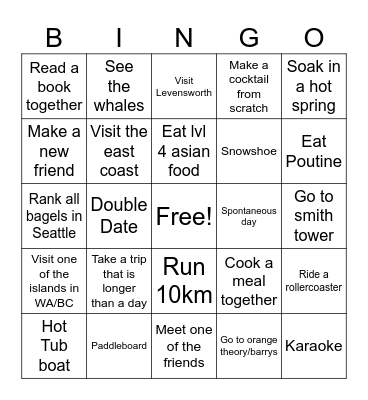 2025 fun Bingo Card