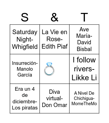 Bingo Boda Bingo Card