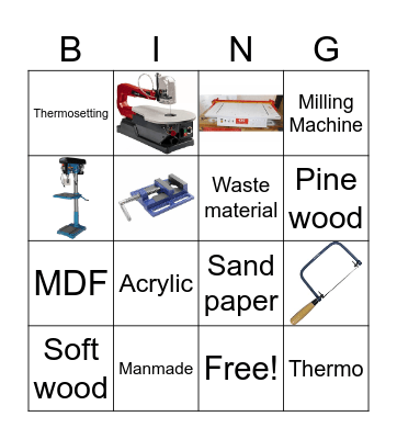 Year 8 Desk organiser Bingo Card