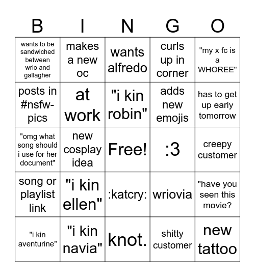 lychee bingo Card