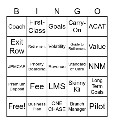 Destination Dreams Bingo Card