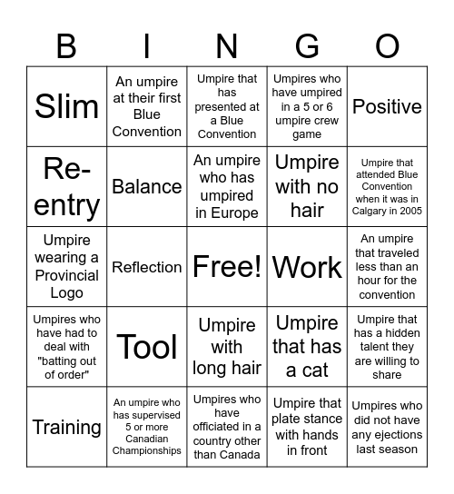 Card #1 - EN Bingo Card
