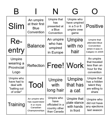 Card #1 - EN Bingo Card