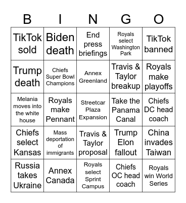 2025 Herrman Bingo Card