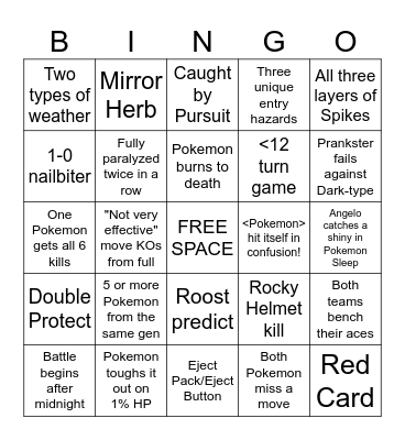 Battle Zone Haters' Draft League Bingo Board Bingo Card