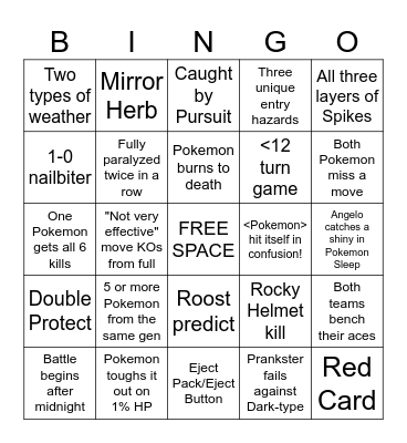 Battle Zone Haters' Draft League Bingo Board Bingo Card