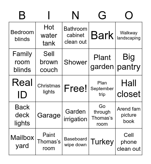 2025 bingo card Bingo Card