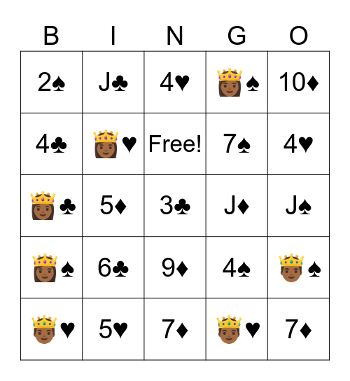 Pokeno Bingo Card