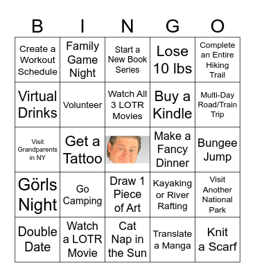 2025 Bingo Card