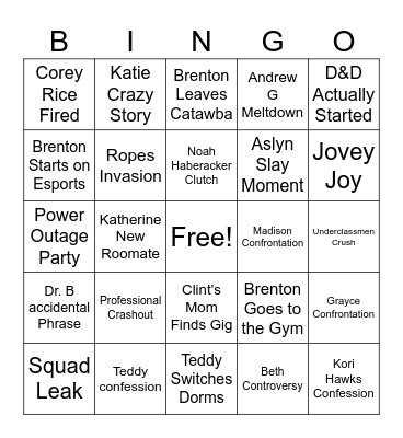 Spring Bingo Card