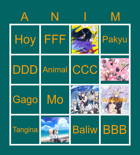 Winter 2025 AXA Bingo Card Bingo Card