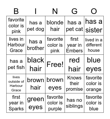 Spark & Ember Bingo Card
