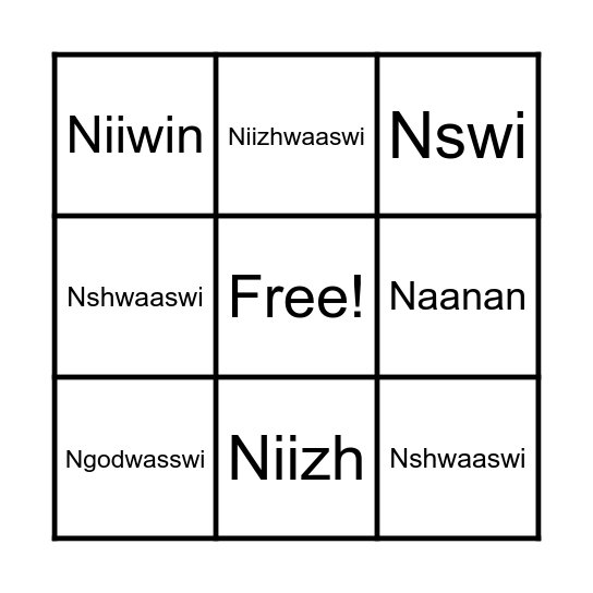 BINGO Card