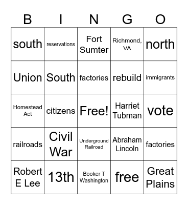 Ch. 21, 22,23 Bingo Card